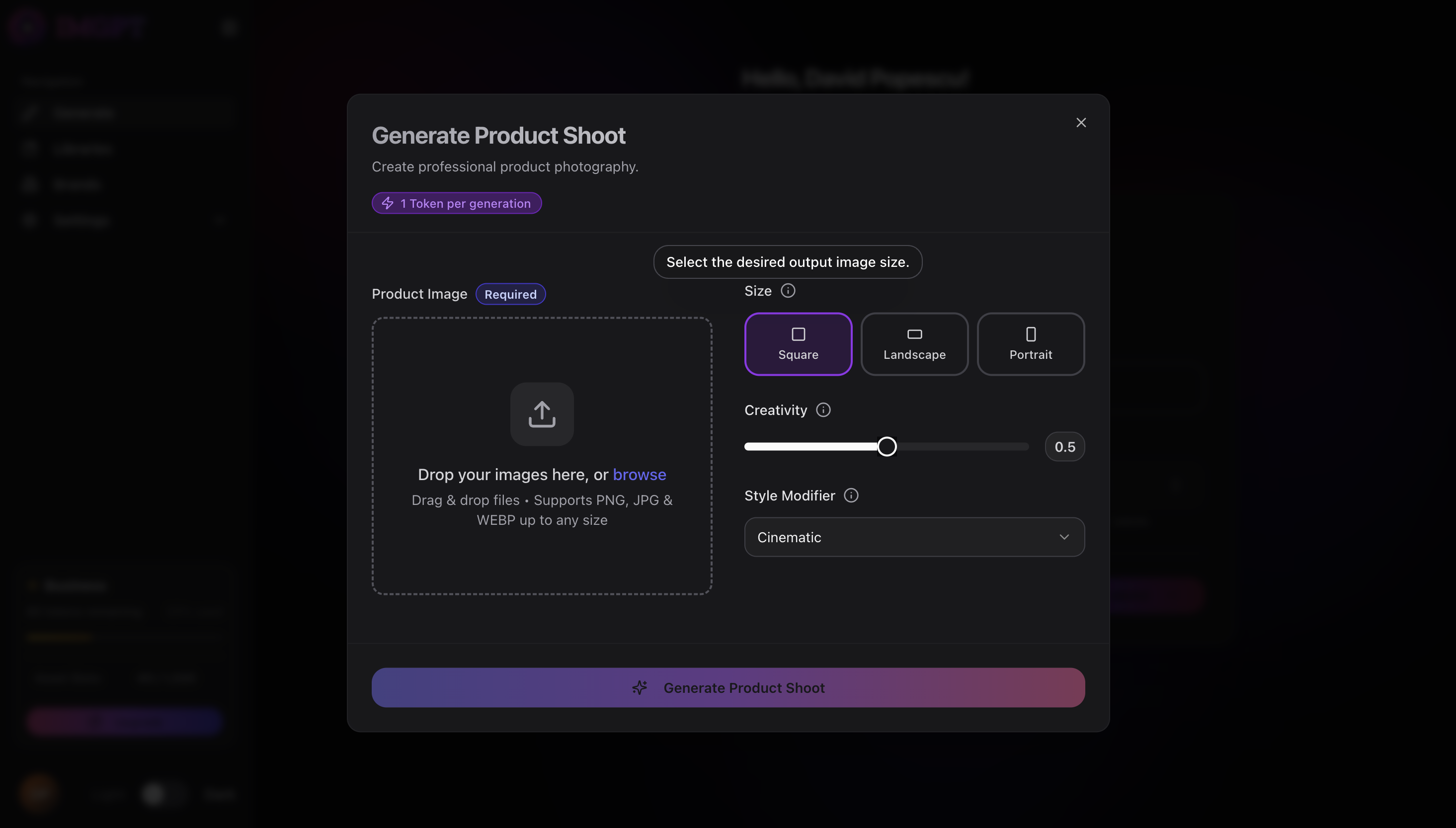 Product Shoot Generator
